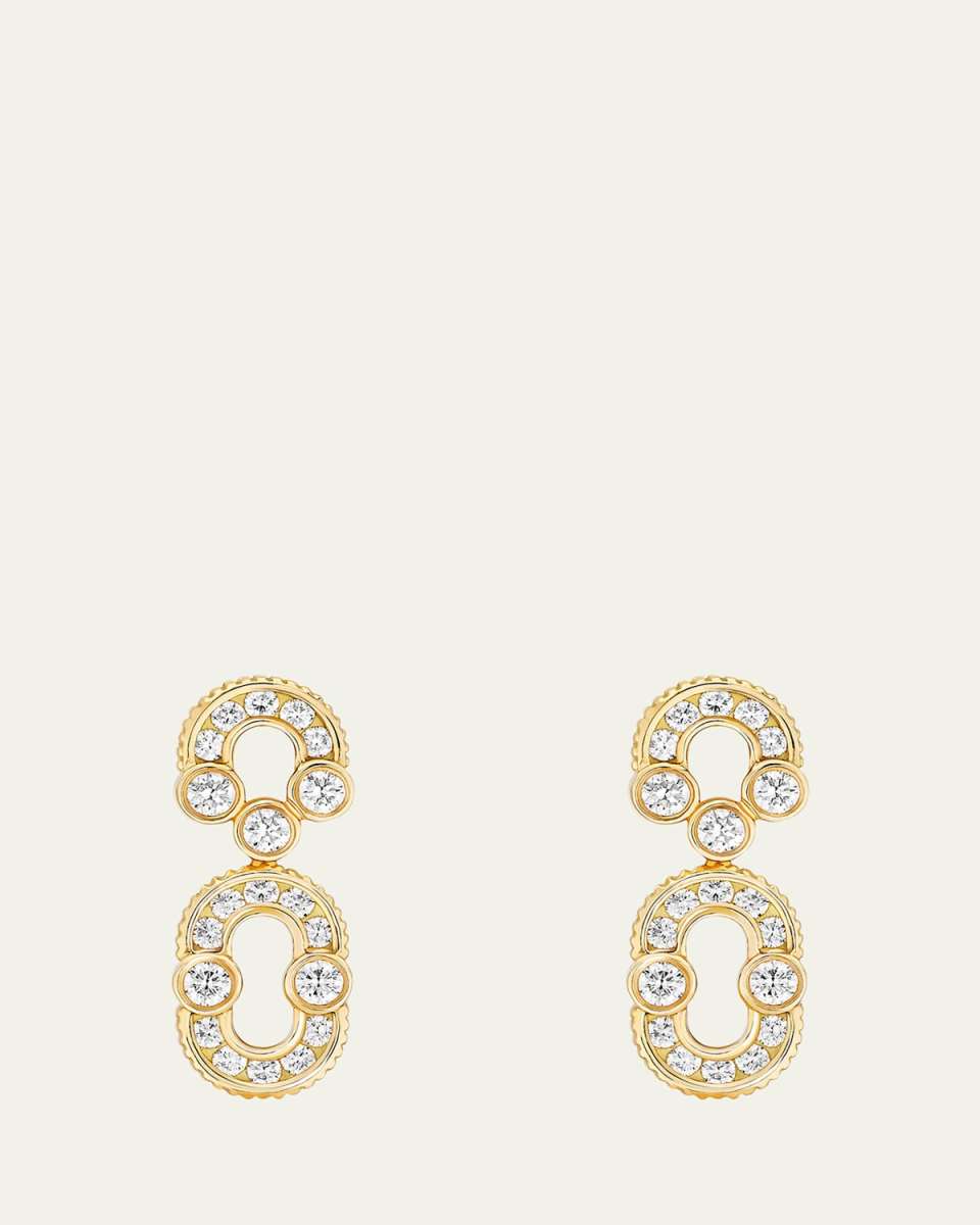 18K Yellow Gold Magnetic Solo Diamond Earrings
